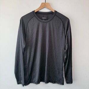 Zella Women's Long Sleeve Athletic Top Charcoal Grey Size Medium
